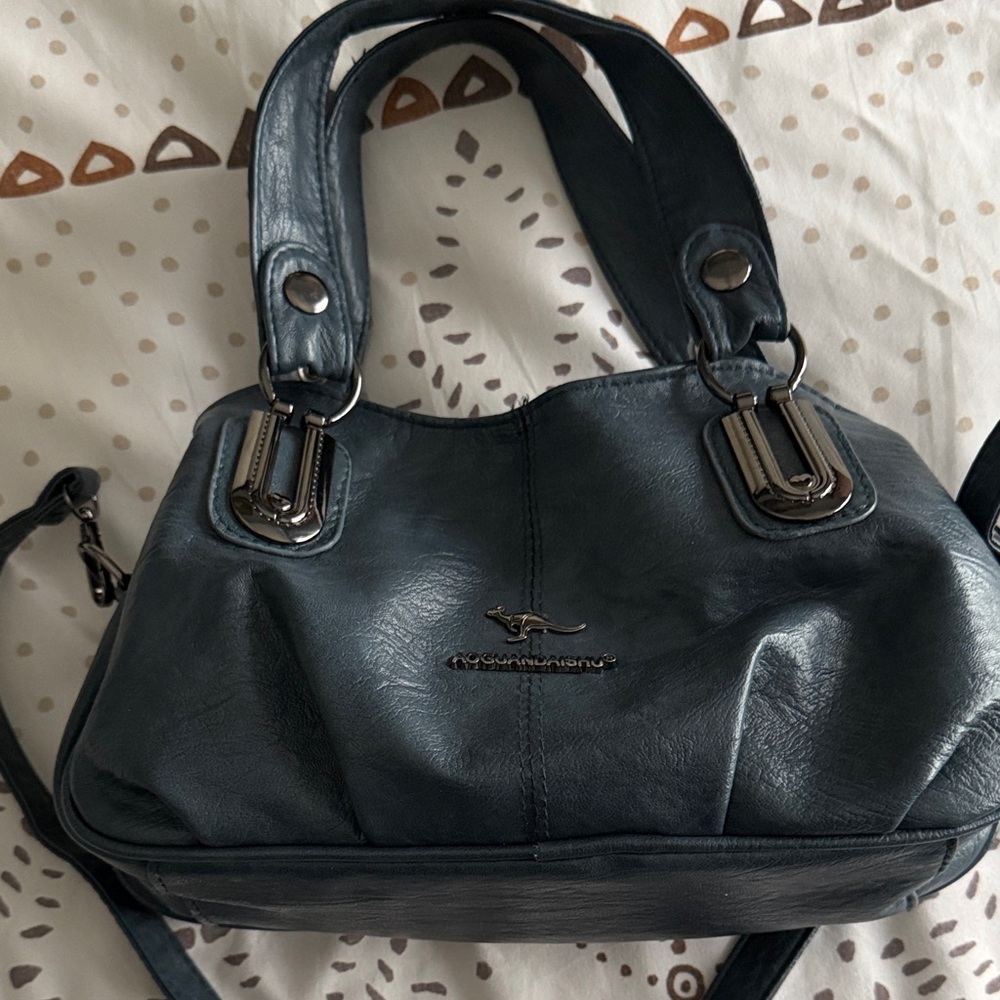 Blue Soft Satchel Bag